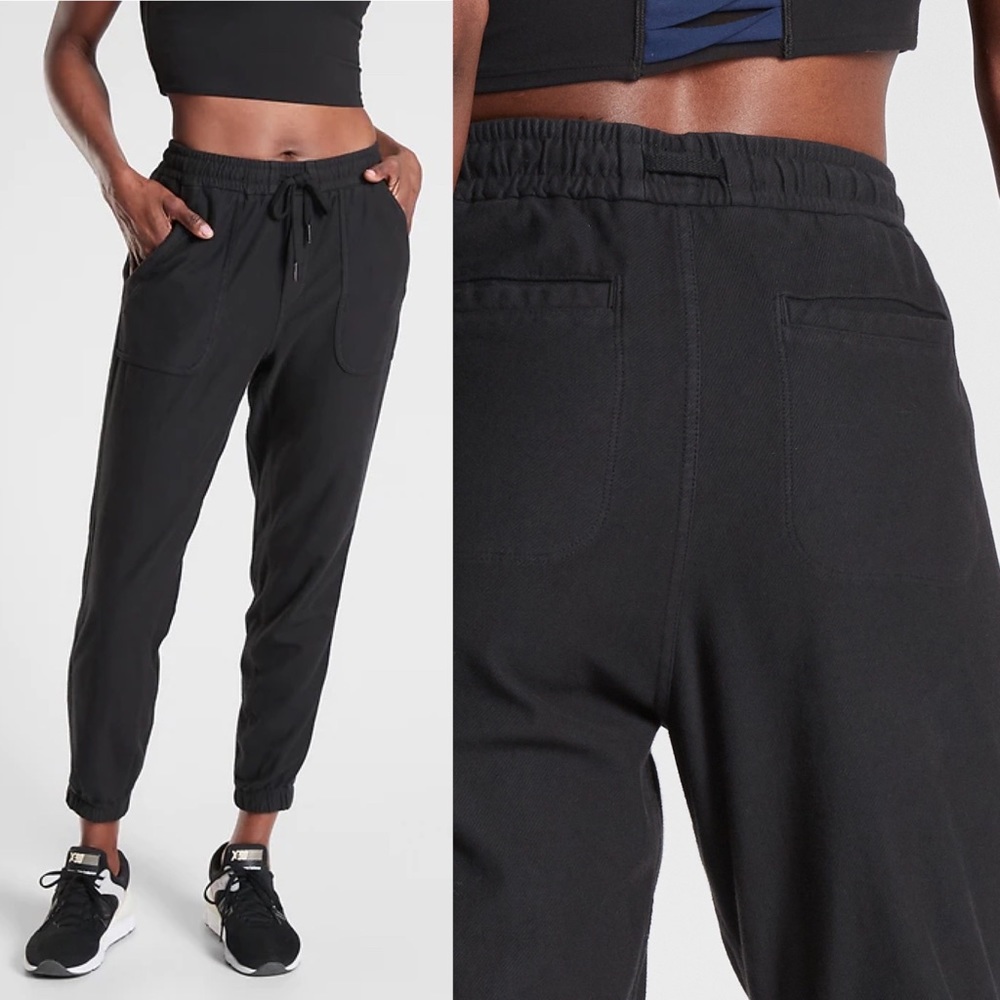 Athleta Farallon Jogger Black Organic Cotton